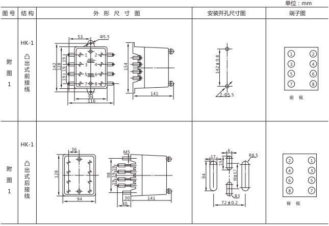 DT-13/200同步檢查繼電器尺寸圖 DT-13/200同步檢查繼電器尺寸圖